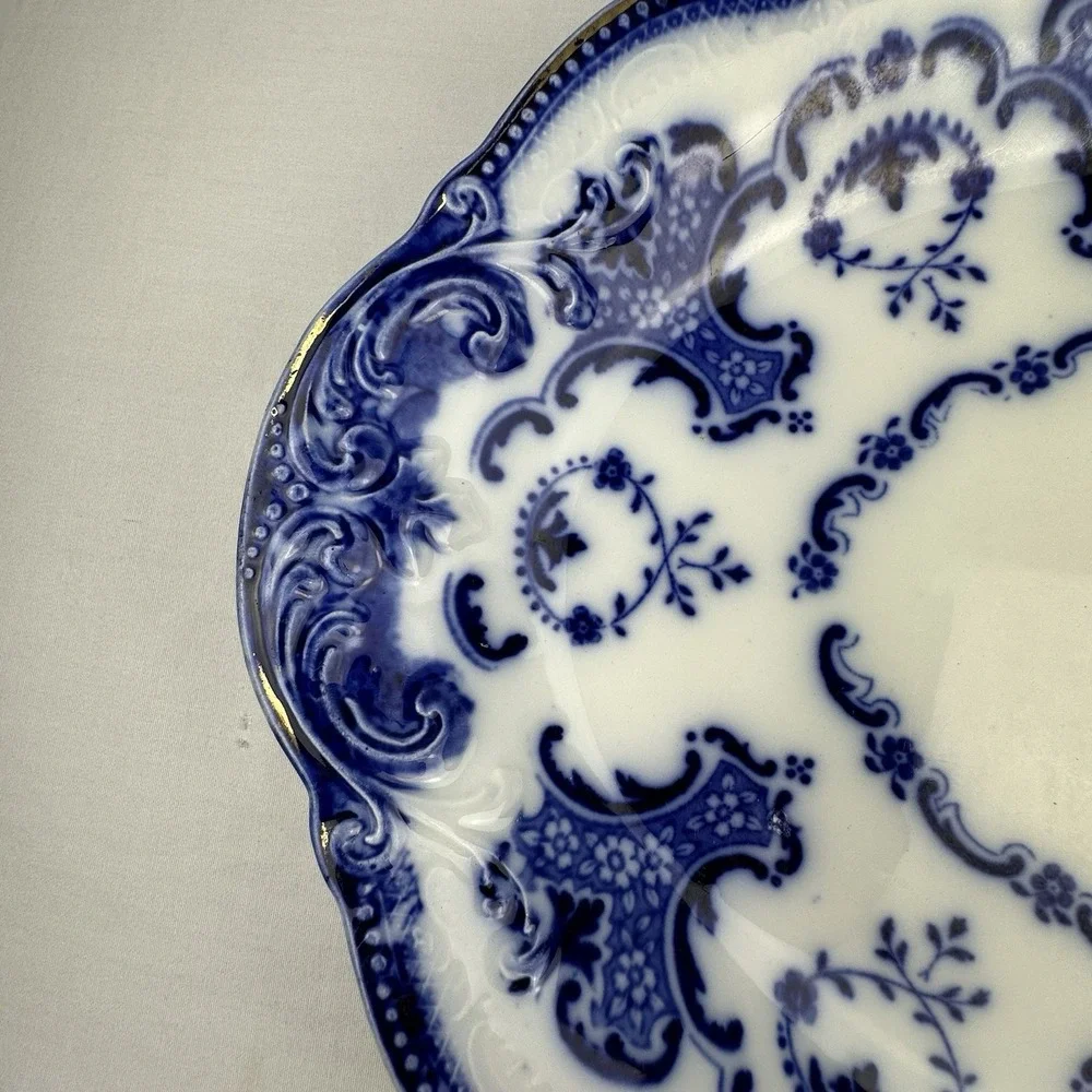 Antique Furnivals Lorne Flow Blue‎ Platter 16